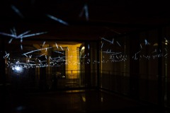 KunstFestSpiele Herrenhausen 2020, Analemma - Lichtinstallation von Yasuhiro Chida, Arne-Jacobsen-Foyer. Foto: Helge Krückeberg